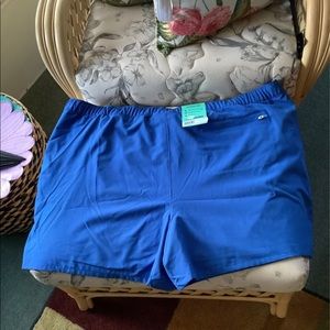 Reel Legends shorts NWT plus size 4X stretchy. Blue draw string. Great color
